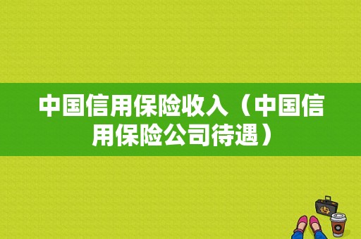 中国信用保险收入（中国信用保险公司待遇）