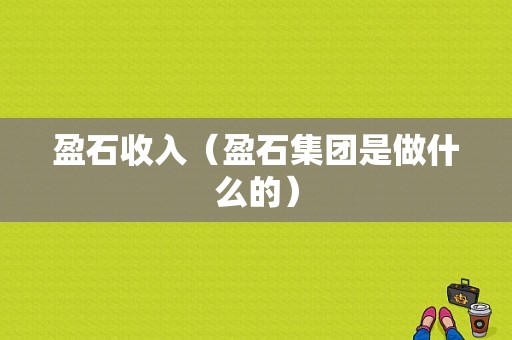 盈石收入（盈石集团是做什么的）-图1