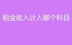 收取租金收入计入（收取的租金计入什么会计科目）