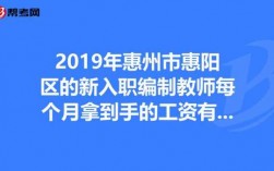 惠州公立教师收入（惠州公办教师工资）