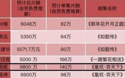 编剧和演员收入（影视剧编剧收入）