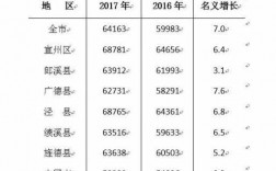 宣城平均收入2017（宣城2020年人均收入）