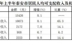 泰安月收入（泰安的人均收入多少）