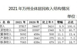 万州工资收入（重庆市万州区人均年收入标准）