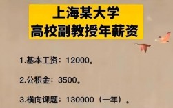 上海教授收入（上海985大学教授收入）