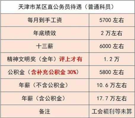 天津地税科员收入（天津税务公务员待遇）-图1