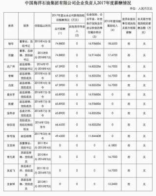 中海油中层收入（中海油工资标准表）-图1