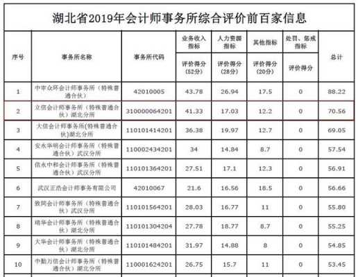 湖北会计事务所年收入（湖北会计事务所全省排名）-图2