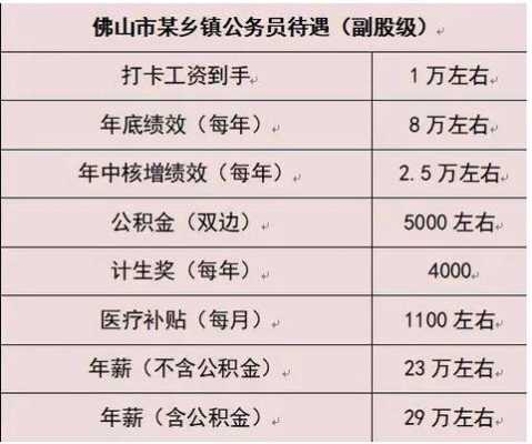 佛山市各区公务员收入（佛山区公务员待遇）-图1