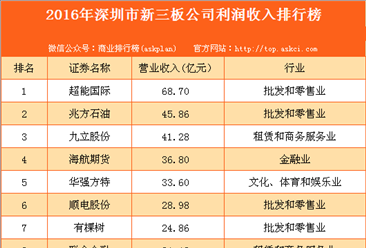 深圳企业收入排名（深圳公司收入排行榜）-图3