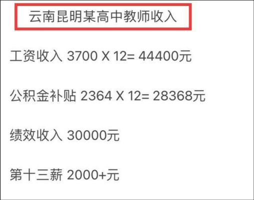 昆明公办教师工资收入（昆明教师工资水平）-图2