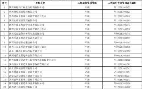 陕西造价咨询收入排名（陕西造价咨询单位排名）-图3