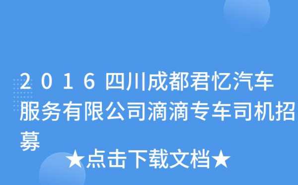 成都跑行政专车收入（成都开专车收入怎么样）-图2