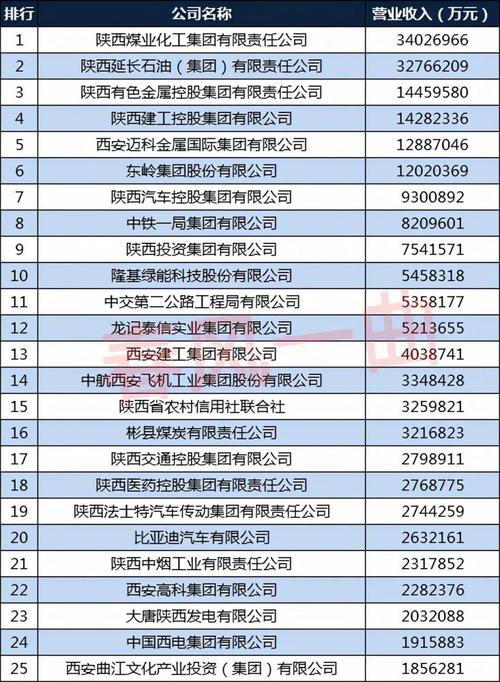 西安企业收入排名（西安收入高的企业）-图3