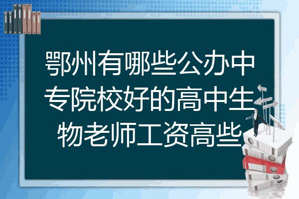 鄂州教师收入（鄂州高中教师工资）-图1