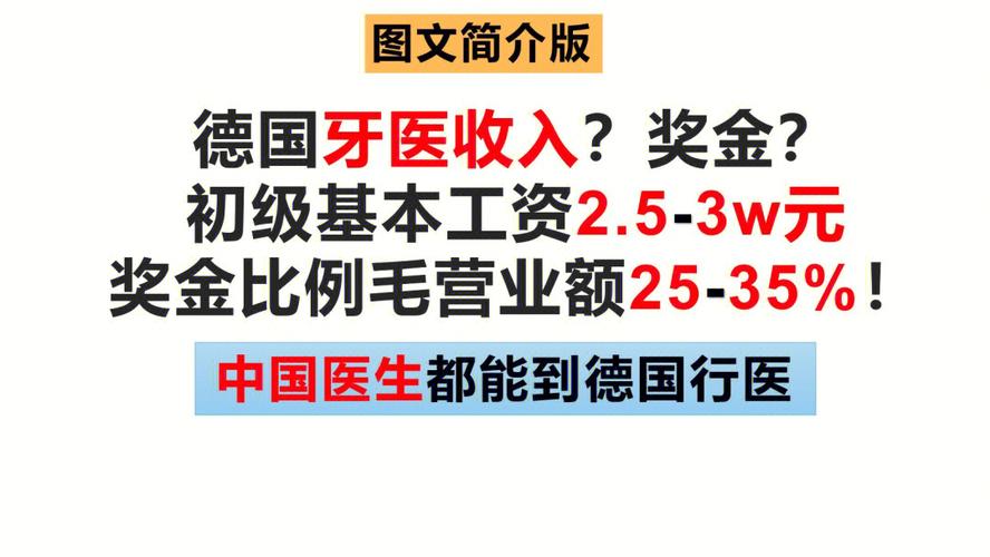 德国牙医收入（德国口腔医生收入）-图1