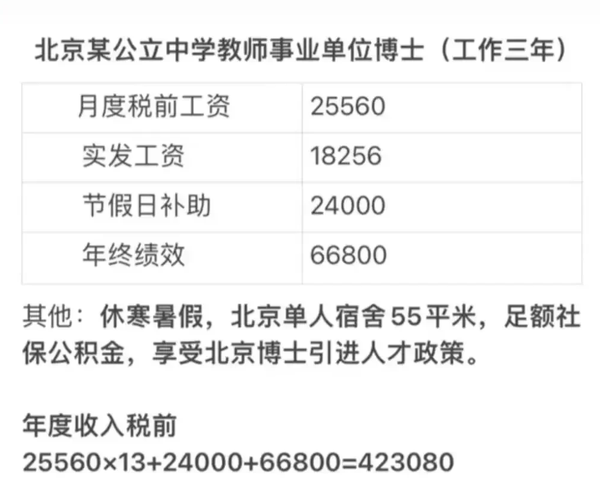 北京中学老师收入（北京中学老师收入待遇）-图2