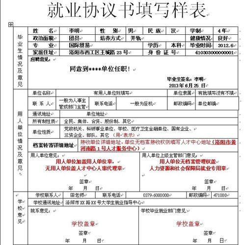 就业协议书收入（就业协议书收入怎么写）-图2