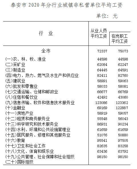 泰安工资收入（泰安平均工资多少）-图2