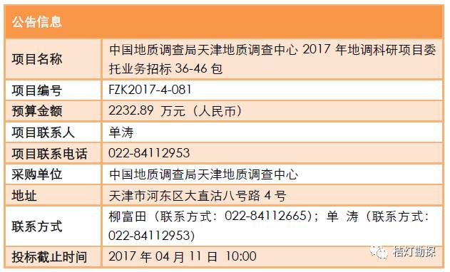 天津地质调查中心收入（天津地质调查中心收入多少）-图1