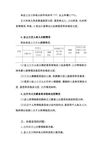 工资内外收入自查报告（企业工资收入自查报告）-图2