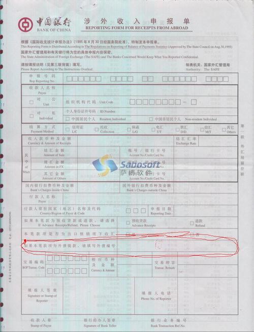 平安银行涉外收入申报（中国银行涉外收入申报单填写模板）-图3