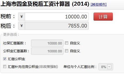 上海个人收入计算器（上海个人收入计算公式）-图2
