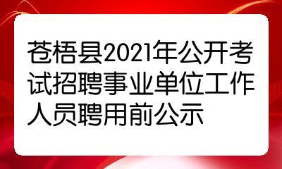 苍梧县事业编收入（苍梧县事业编收入怎么样）-图1